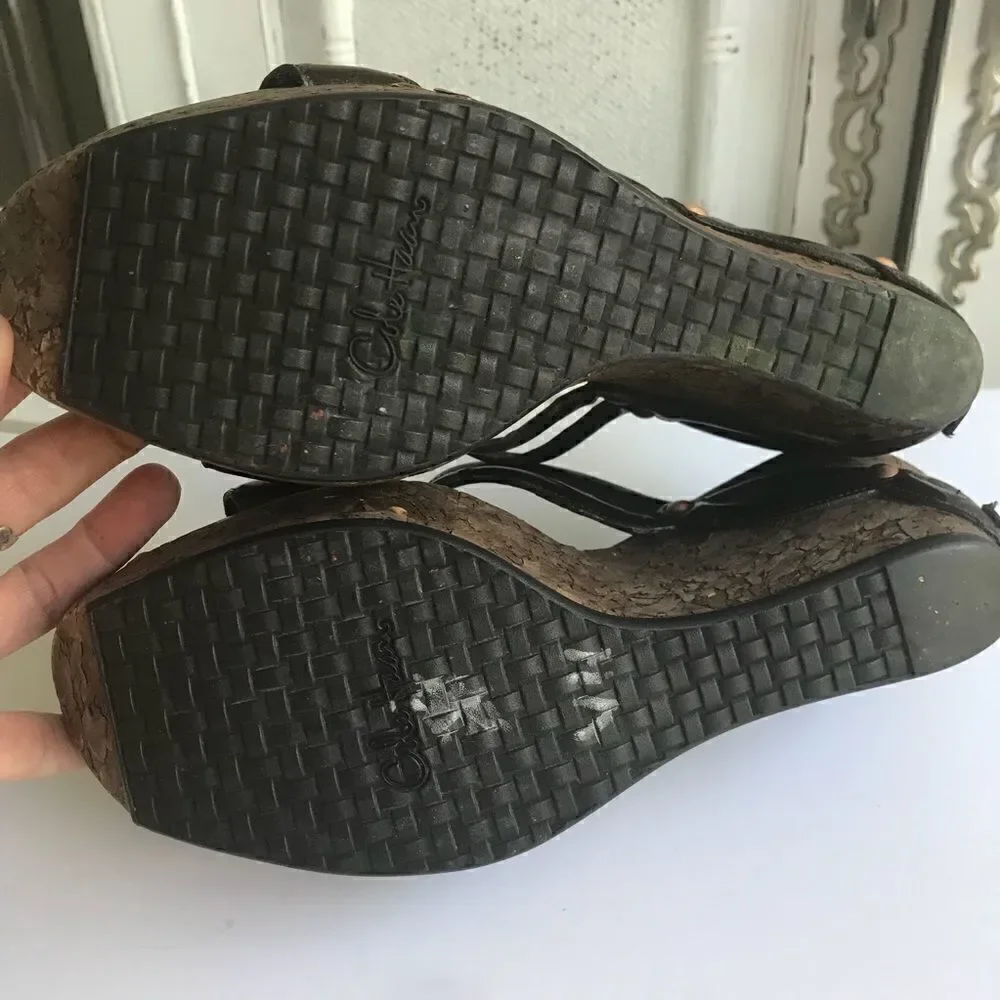 COLE HAAN WEDGE PLATFORM SANDAL